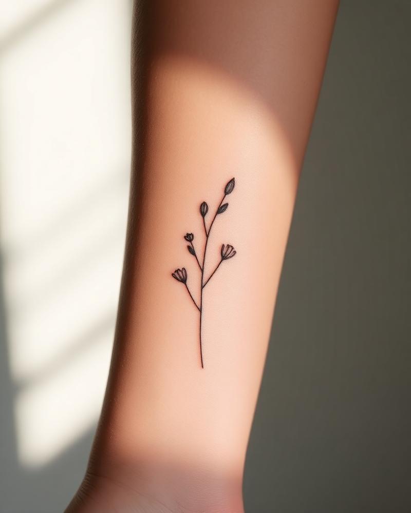 Exemplo de tatuagem Fine Line